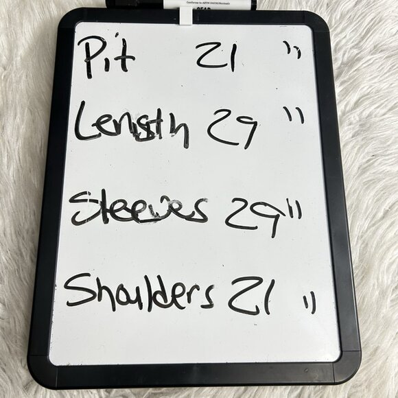 Lafayette 148 Blue Wool Cashmere Blend Ribbed  V-Neck Tunic Sweater Size L Boho - Picture 10 of 10